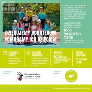,,DZIĘKUJEMY BOHATEROM. POMAGAMY ICH DZIECIOM”