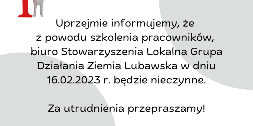 UWAGA! BIURO NIECZYNNE!