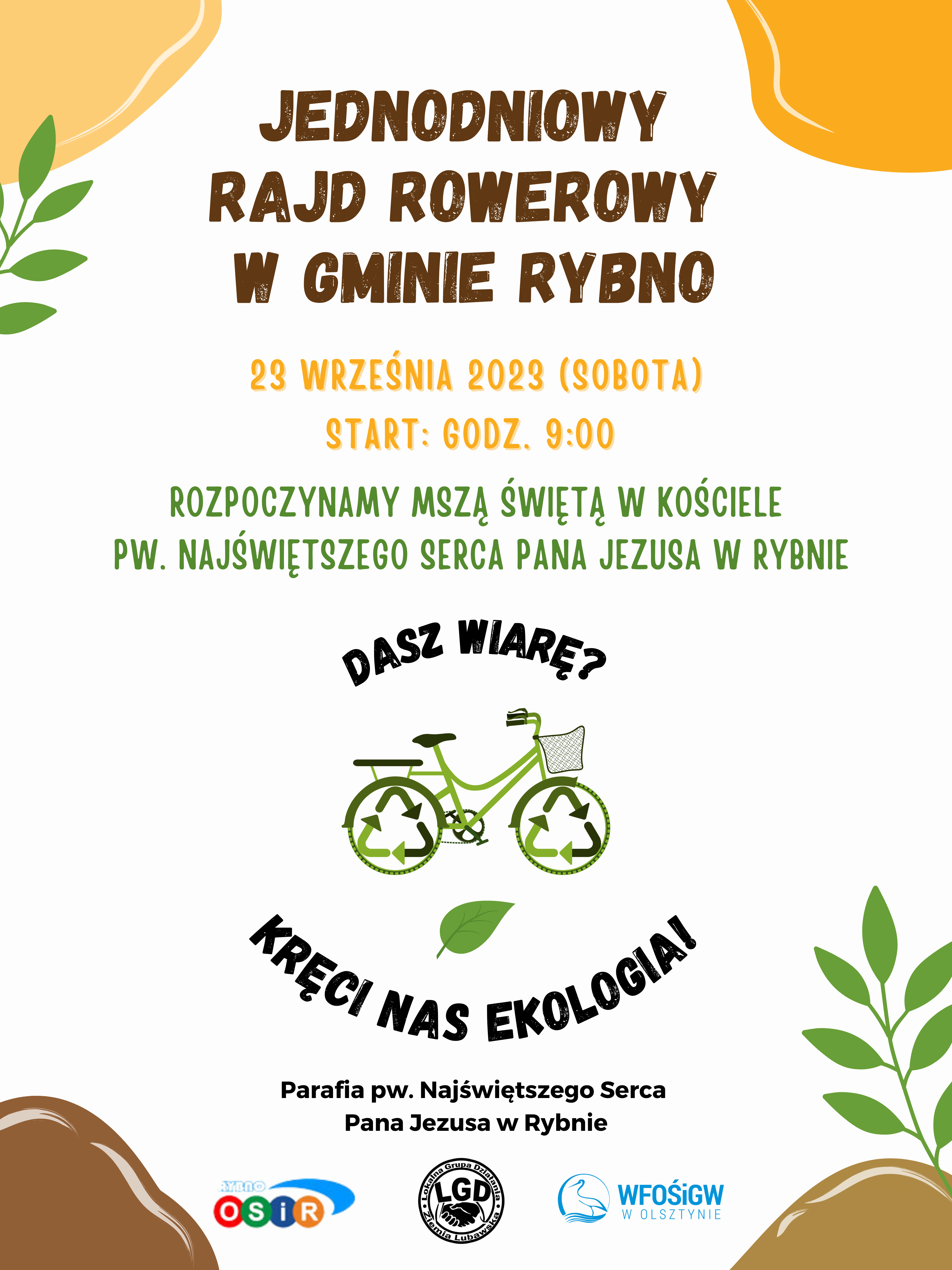 Jednodniowy Rajd Rowerowy w gminie Rybno