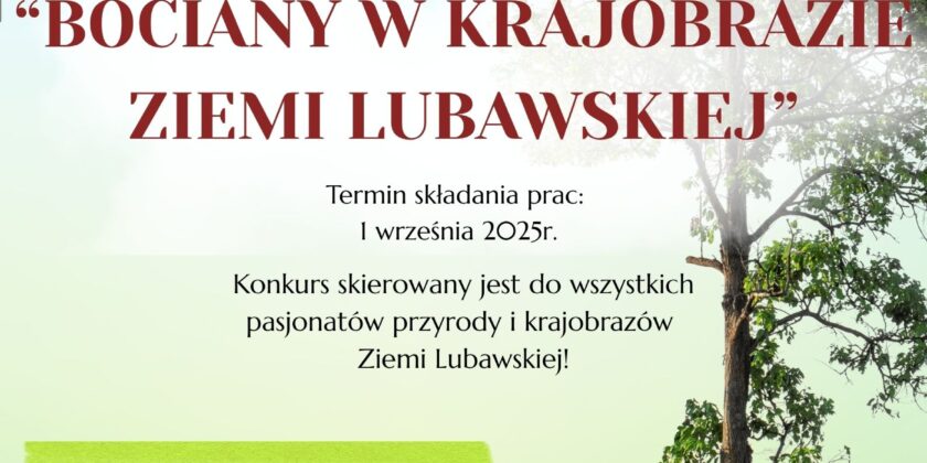 Konkurs fotograficzny „Bociany w Krajobrazie Ziemi Lubawskiej”