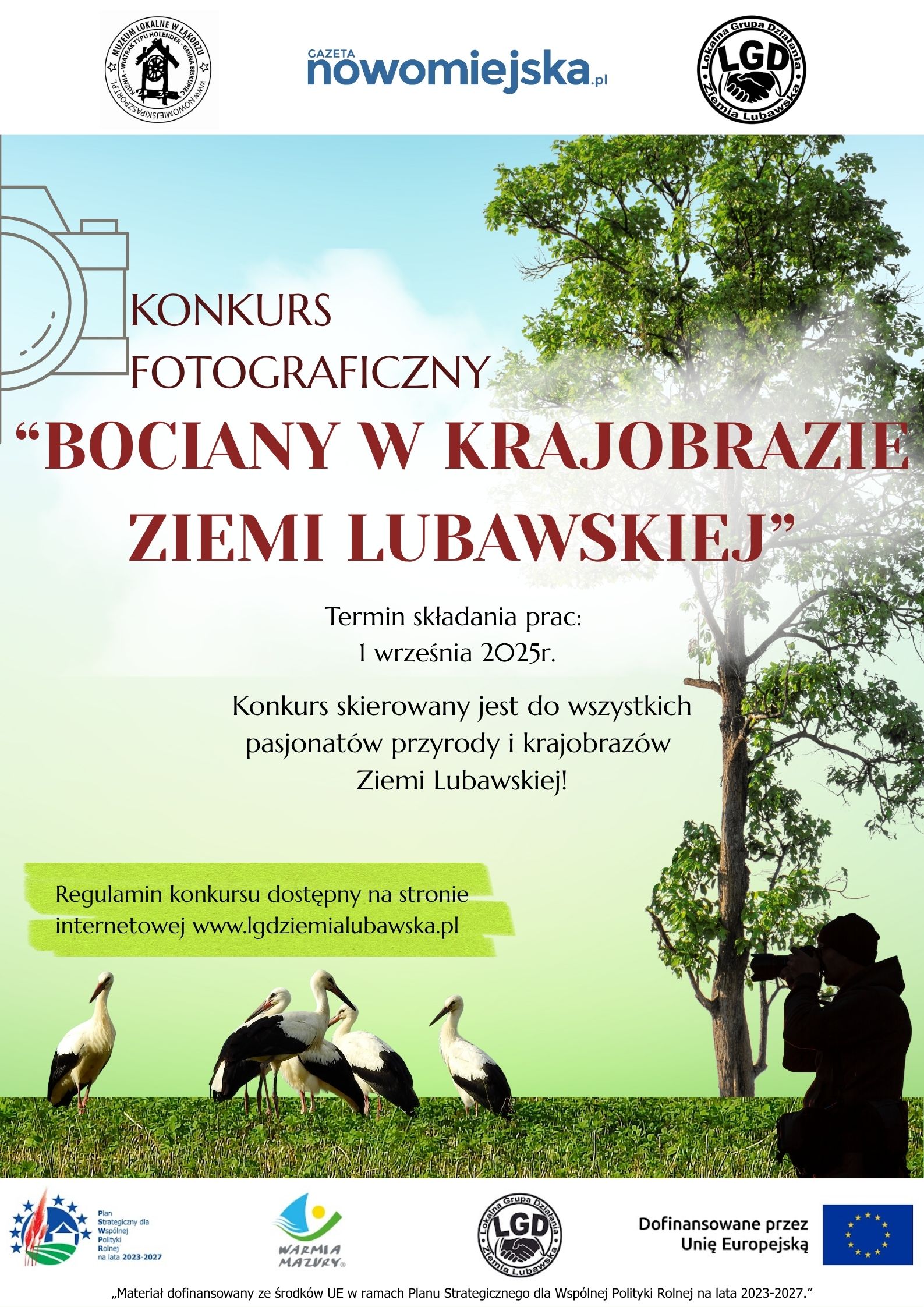 Konkurs fotograficzny „Bociany w Krajobrazie Ziemi Lubawskiej”