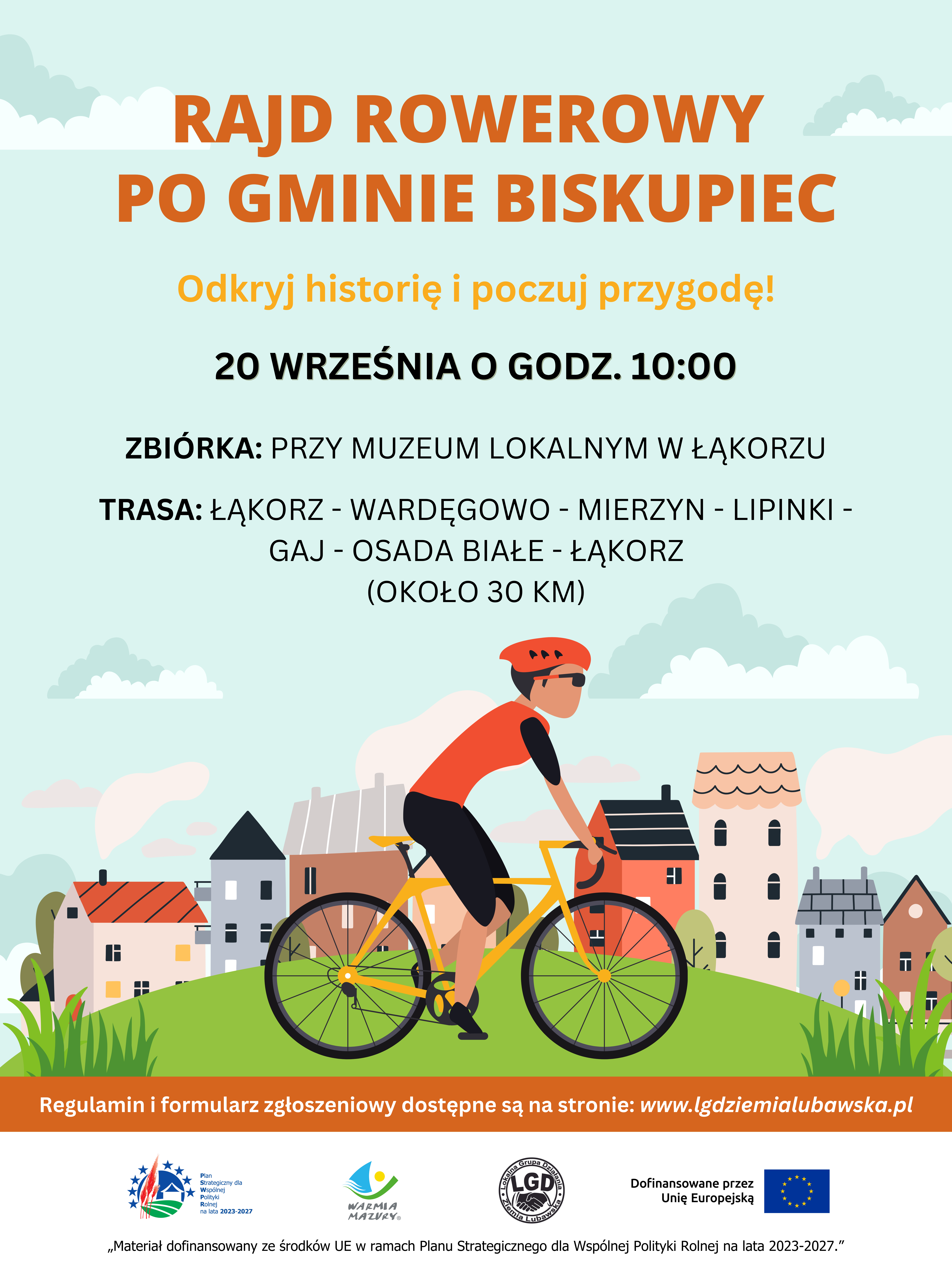 Rajd Rowerowy po Gminie Biskupiec 20.09.2025 r.