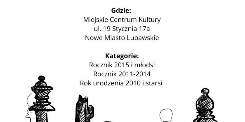 Turniej Szachowy o Puchar Lokalnej Grupy Działania Ziemia Lubawska 18.10.2025 r.