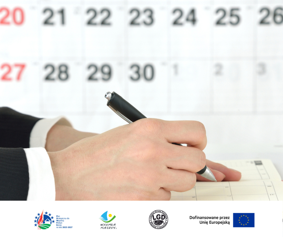 Harmonogram naborów wniosków – zaplanuj swój projekt z LGD Ziemia Lubawska