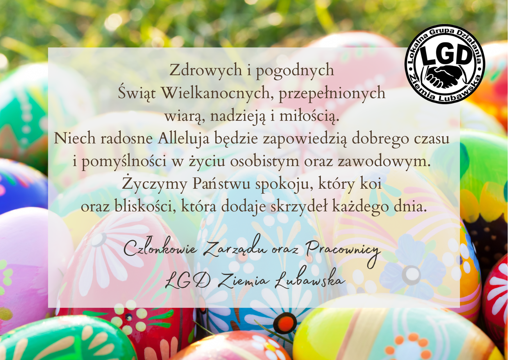 Życzenia z okazji Świąt Wielkanocnych