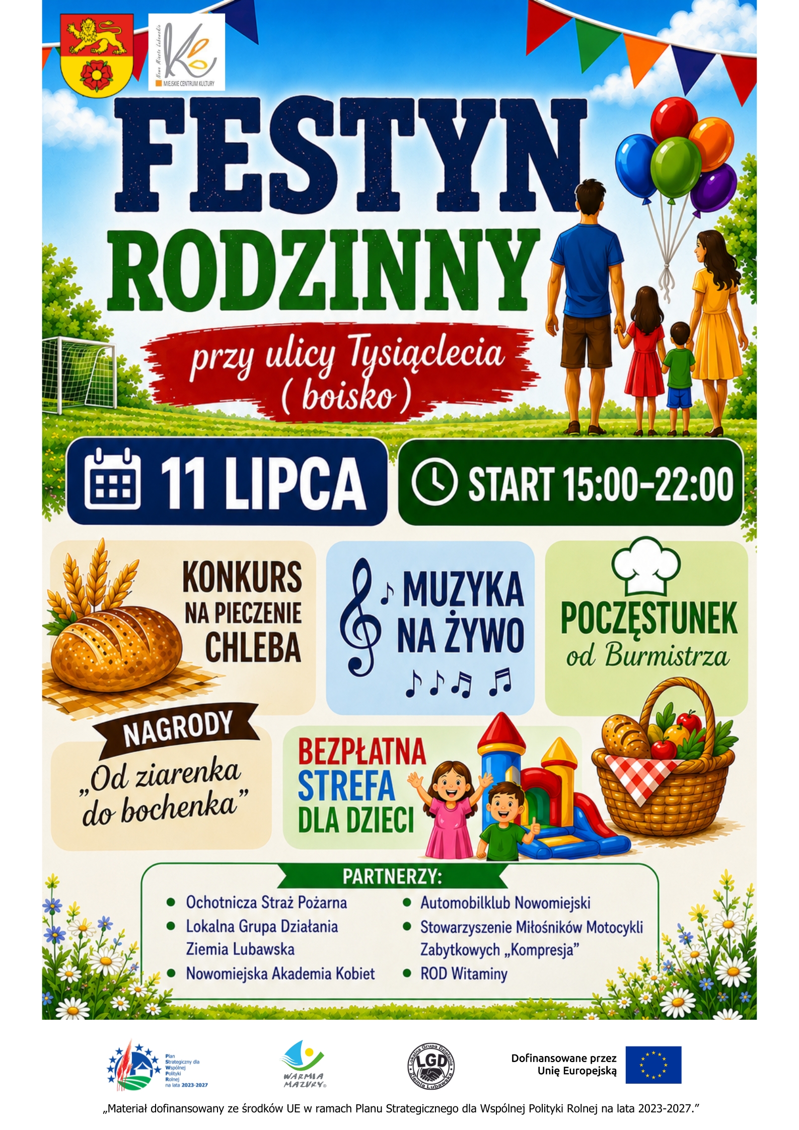 Zapraszamy na Festyn Rodzinny w Nowym Mieście Lubawskim