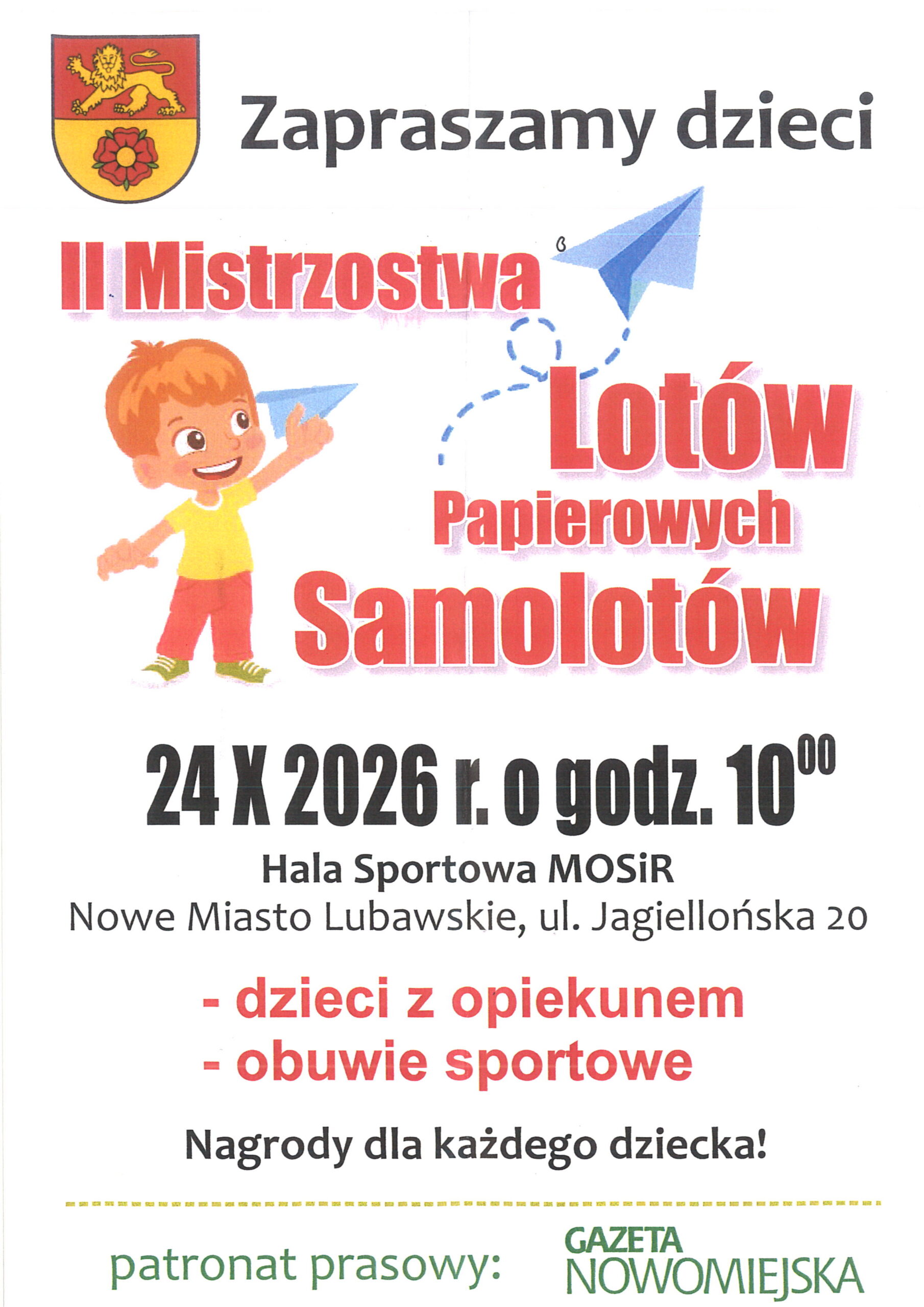 II Mistrzostwa Lotów Papierowych Samolotów!